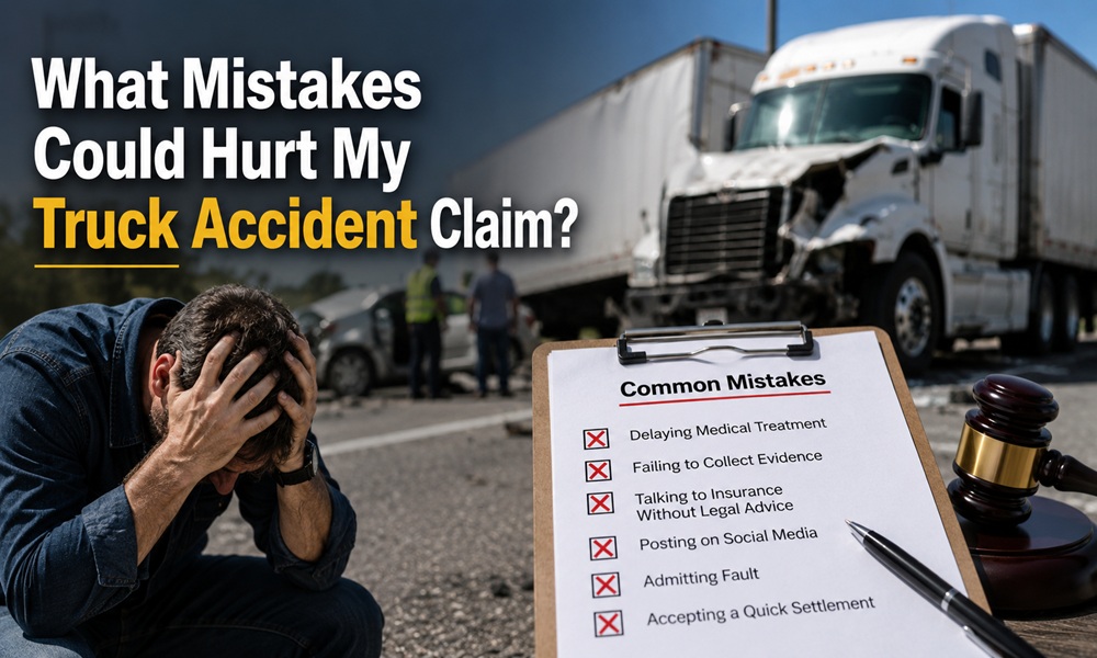 What mistakes could hurt my truck accident claim?